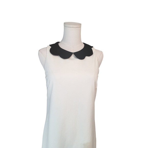Necessary Objects White Sleeveless Peter Pan Collar Dress - Medium - Picture 4 of 5